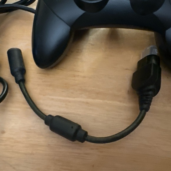 Microsoft Original Xbox Controller OEM S Type Wired Black w/ Breakaway Cable - Picture 3 of 6